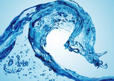 Cool Blue Waves LinkedIn Background. | Arielle Executive